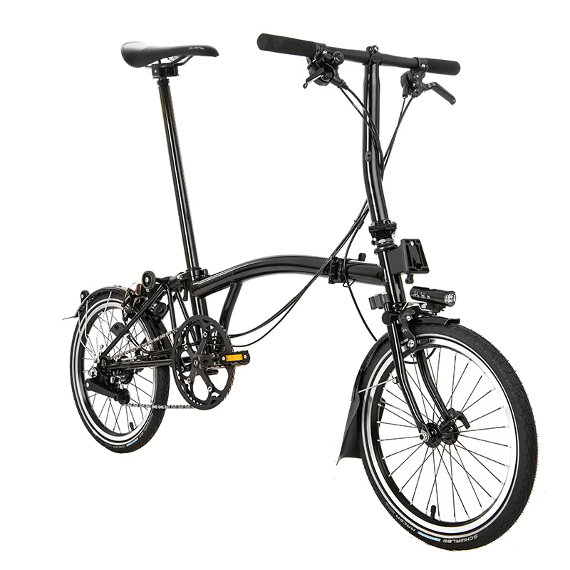 Brompton S6L Black Edition Super Light Folding Bike 2021 Gloss Black
